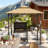 Dark Brown Outdoor Grill Gazebo  8' X 5' Gazebo Shelter-123203251