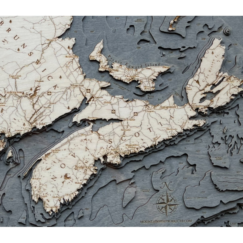 Carte murale 3D Katheen, Gris