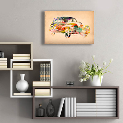 «George Folsfagen Car 2» par Mark Ashkenazi, art mural en verre George George, ACR-47296