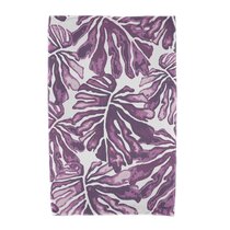 Cozywisper Purple Floral Hand Towels Set of 2 Modern Flower Soft