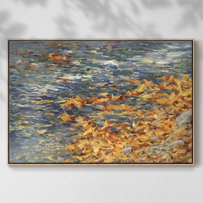 Autumn Creek, reproduction d'art sur toile encadrée