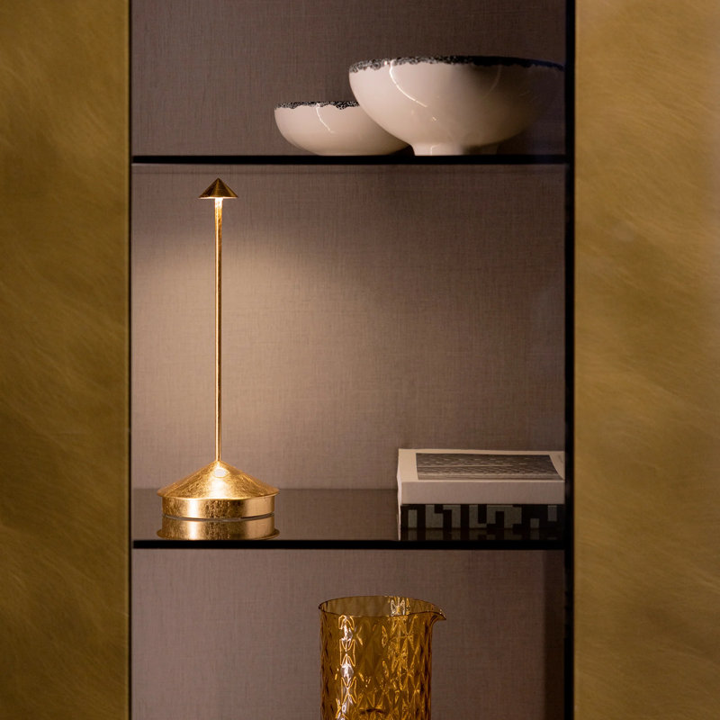 Pina Pro Table Lamp, Gold Leaf