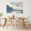 «Serene Coastal Red Sun», art dramatique paisible et paisible-129146839