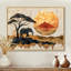 Éléphants au coucher du soleil «Whisper Of The Wild I» - Éléphant, art mural-2074370471-2074370493-2074370495
