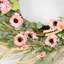 Couronne de 22 po avec porte marguerite artificielle bohème printemps été en eucalyptus