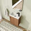Meuble-lavabo flottant mural 18,5 po avec plateau en résine et porte à fermeture en douceur-863220563
