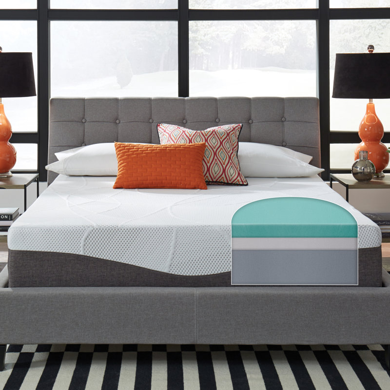 Slumber Solutions Renew Plush Gel Memory Foam Mattress, Twin, 10"