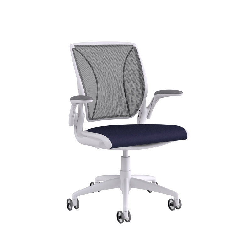 Diffrient World Wool Task Chair, White, Catena/Caraway, Corde/Medium Gray