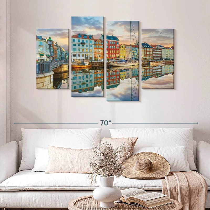 Coucher de soleil sur le canal Keesha Nyhavn