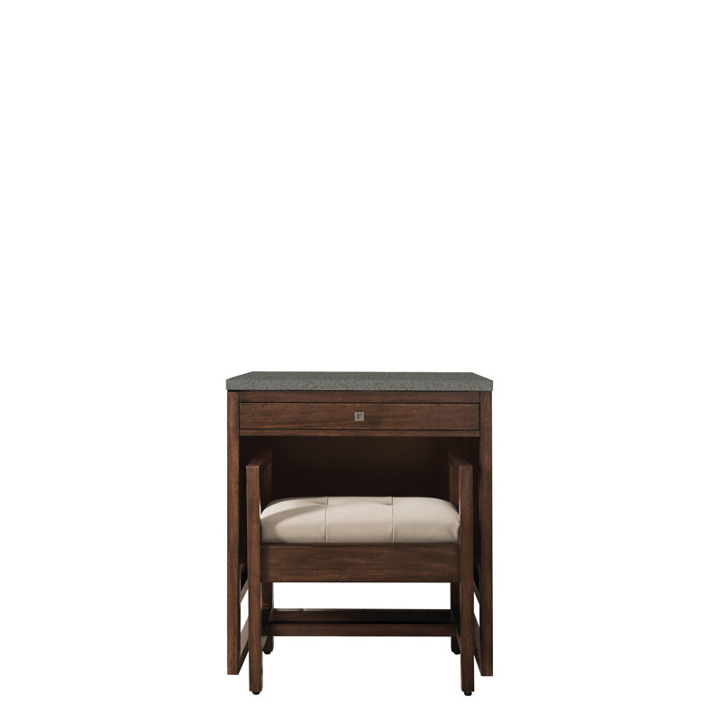 Athens 30" Single Bathroom Vanity, Glossy White/Gray Expo