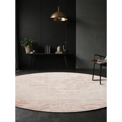 Tapis beige soyeux et moelleux
