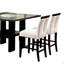 Ensemble de 2 chaises en similicuir rembourrées à hauteur de comptoir