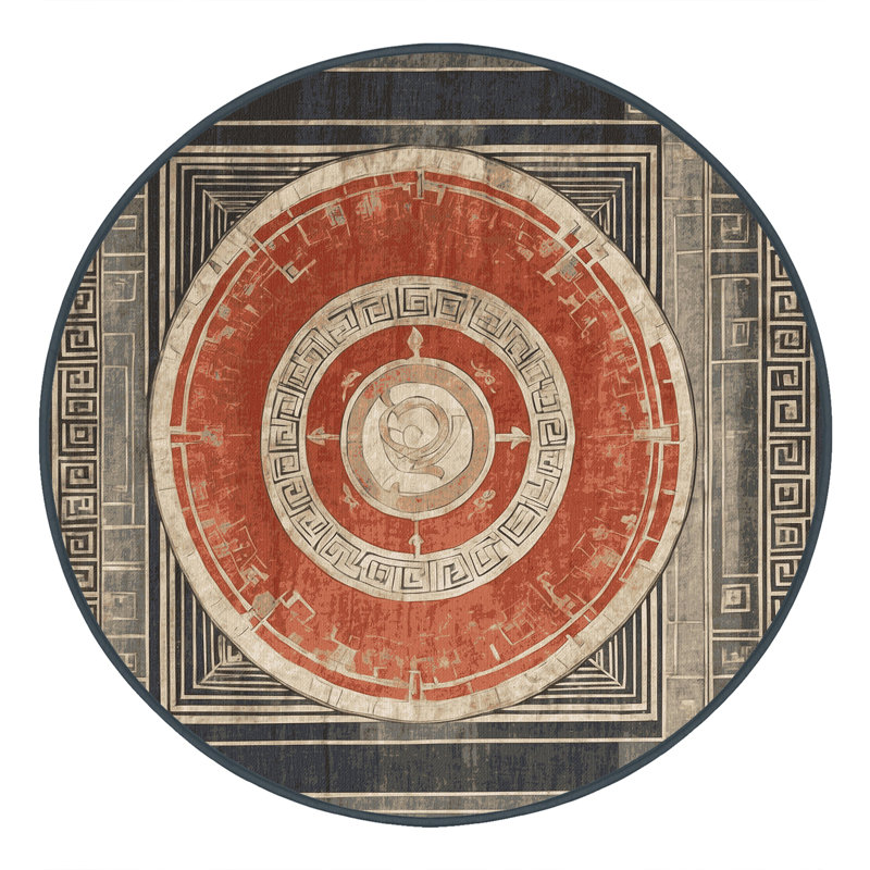 Parthenon Glow Rug, Round 6'