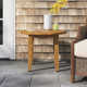 Akiva 24'' Teak Outdoor Side Table