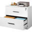 Classeur latéral en bois à 2 tiroirs avec serrure pour bureau à domicile Brettley 35,43 po-87436682