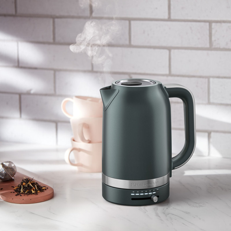 KitchenAid 1.7 L Electric Kettle with Temperature Control, Keep Warm Function & Stainless Steel Interior