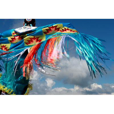 Lakota Indian Dancing - Wrapped Canvas Print