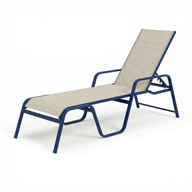 Chaise, Augustine Oyster II Sling/Midnight