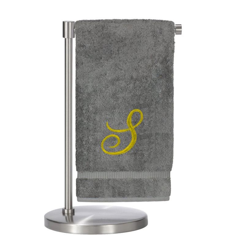 Super Plush Bath Towel, Grey/Gold, S