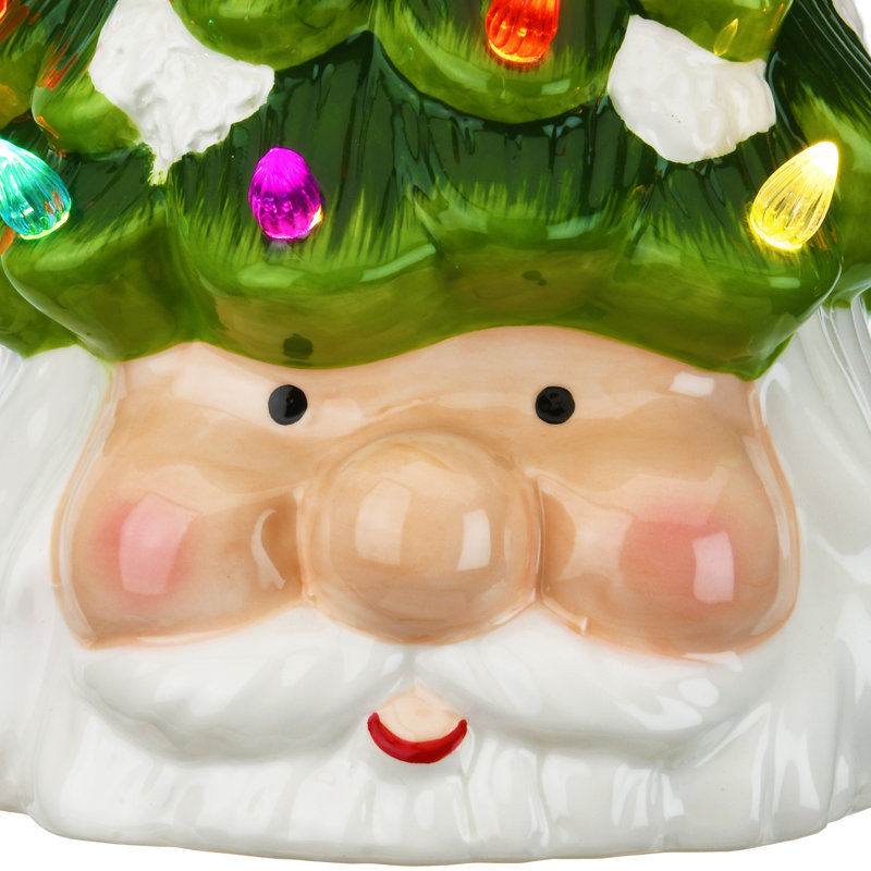 Arbre de Noël 14 po avec base Santa