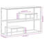 Geise 110cm Glass Top Console Table-2118328841-2118328840