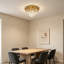 Lustre semi-encastré en cristal