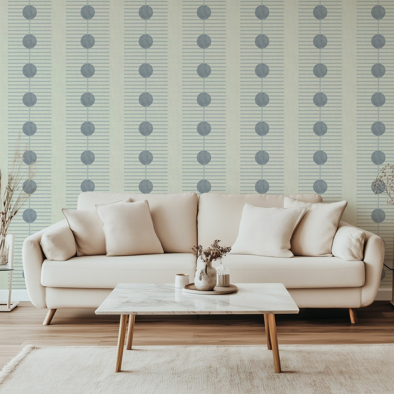 Nomalanga Self-Adhesive Wallpaper, Non-pasted, Blue