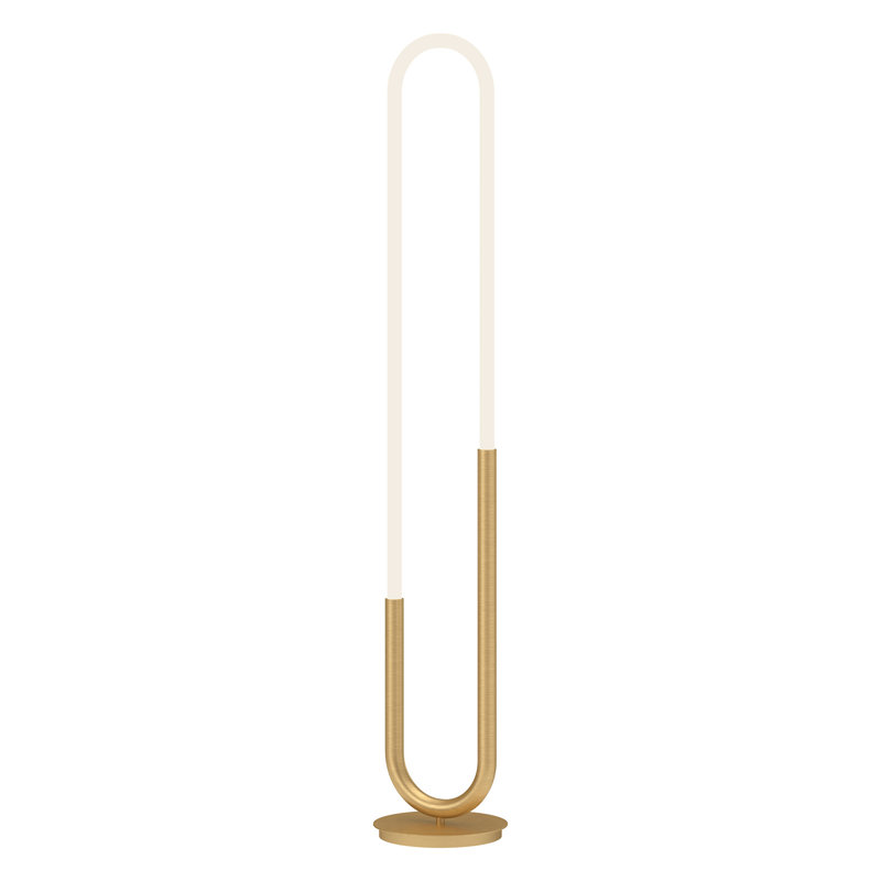 Huron 52.25'' Brushed Gold LED Novelty Floor Lamp
