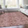 Machine Washable Indoor/Outdoor Xhevrie Blush Rug