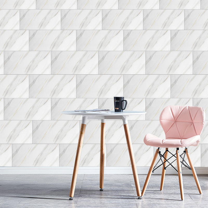 Deivids Peel and Stick Marble Wall Tile, Beige