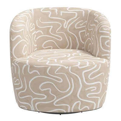 Fauteuil demi-tonneau pivotant Mina
