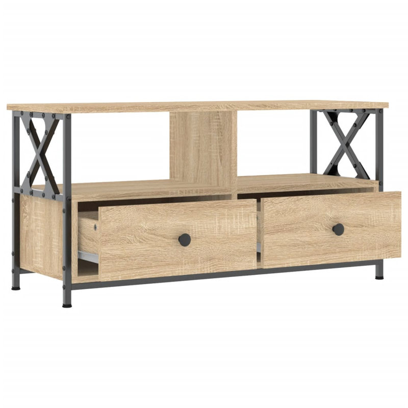 Sireci Unfinished TV Stand for TVs up to 40", Sonoma Oak