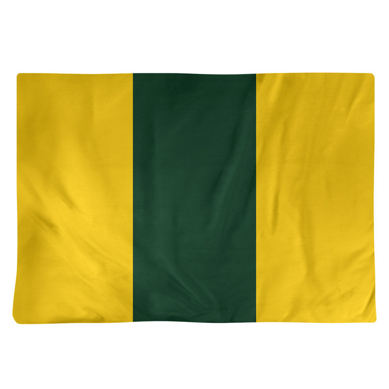 Récapitulatif de 18 po Waco Football, Jaune / Vert moyen, Sergé de coton