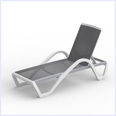 Chaise longue d'extérieur en métal Rodrecus