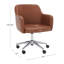 Chaise de travail en simili cuir Corienne