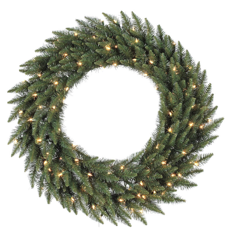 Faux Lighted Mixed Assortment 72'' Wreath
