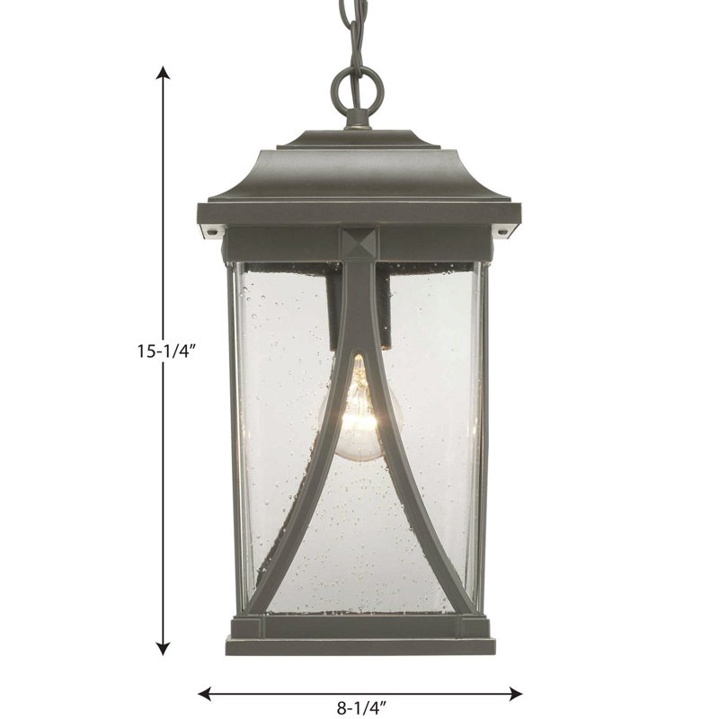Abbott Outdoor Hanging Lantern, Antique Bronze