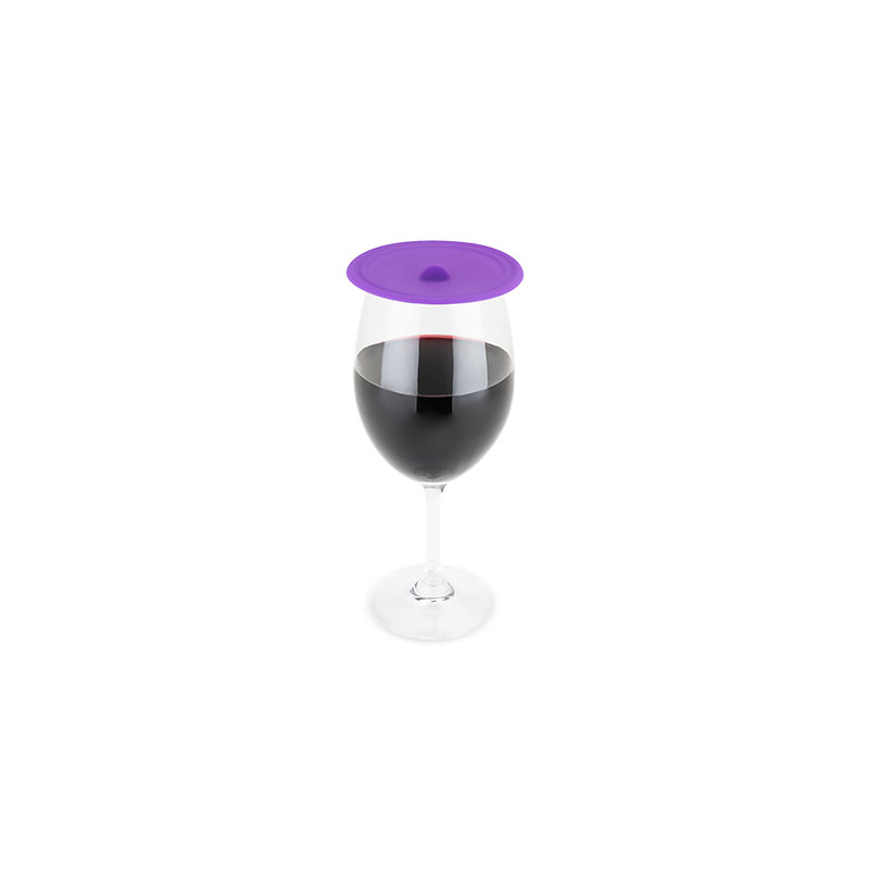Couvercle de verre à vin en dôme en couleurs assorties