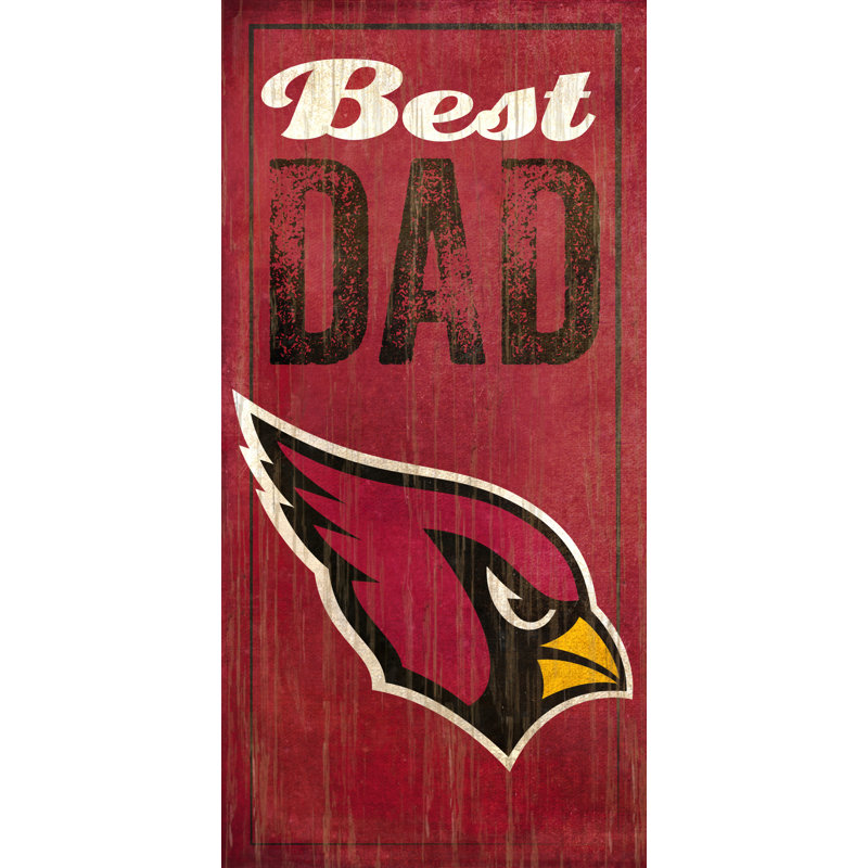 « best dad », impression sur plaque NFL, Cardinals de l'Arizona