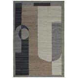 Aquila Flatweave Area Rug in Natural/Ivory/Black/Gray