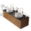 Meuble-lavabo mural moderne 60 po avec lavabo