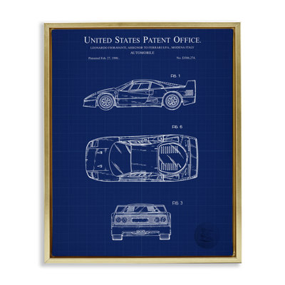 Art automobile, "Blue car" par Charles Hronek