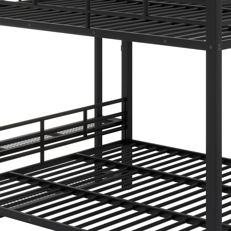 Space-Saving Bunk Bed Featuring Storage Shelves, Hooks, and LED Light Strip