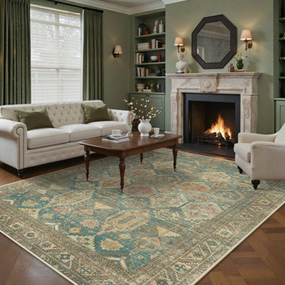 Machine Printed Area Rug