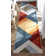 Ruby Geometric Synthetic Area Rug