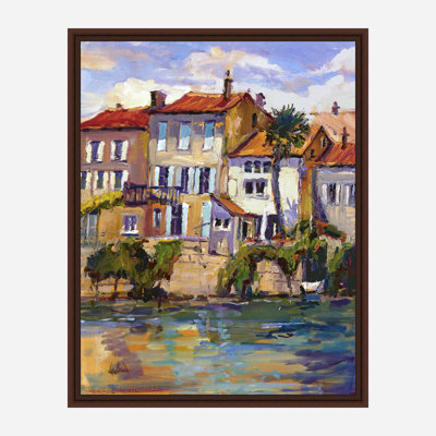 Charantee River Shops Print by John Beard
