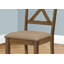 Chaise de salle à manger, ensemble de 2, côté, rembourrée, cuisine, salle à manger, tissu, structure en bois, transitionnel