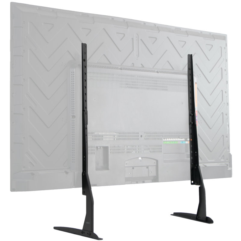 Adjustable Height Sleek Steel TV Stand for 22"-65" Screens