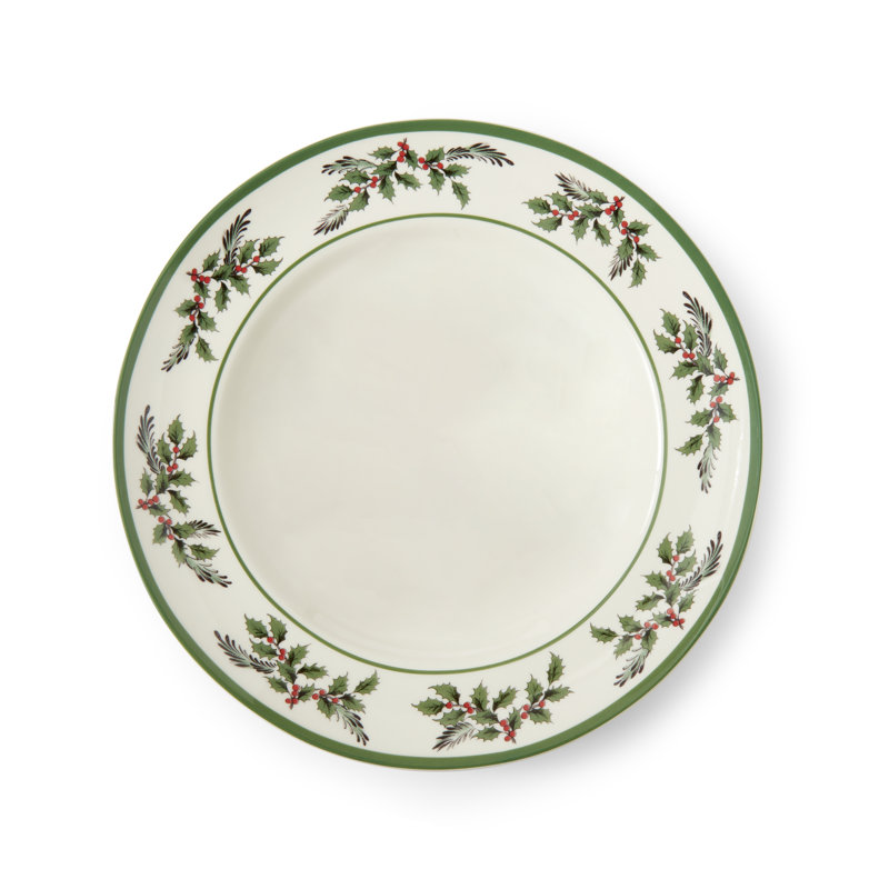 Spode Christmas Tree Holly 12-Piece Porcelain Dinnerware Set