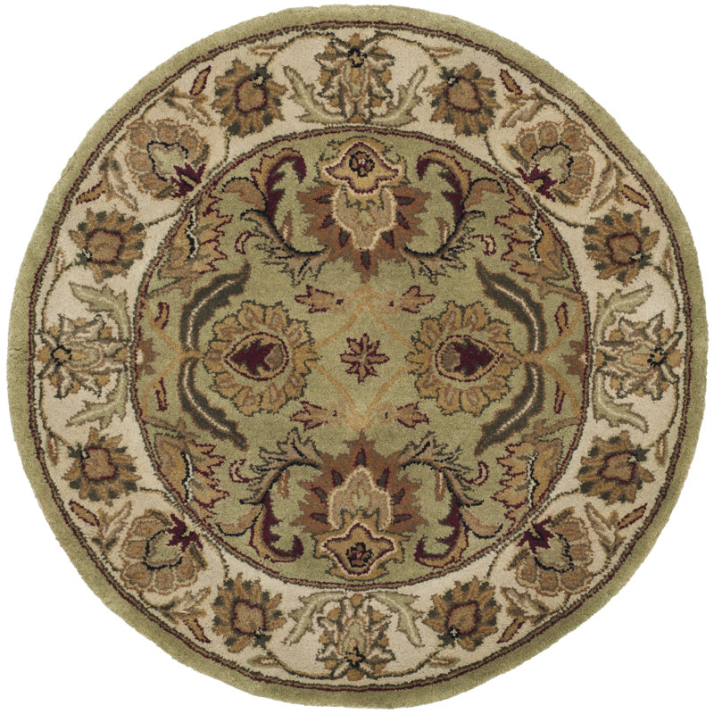 Alger Hand Tufted Wool Oriental Rug, Round 3'6"